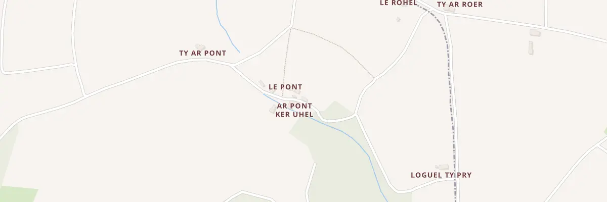 Plan du 2 Pont Kerhuel à Kerbors