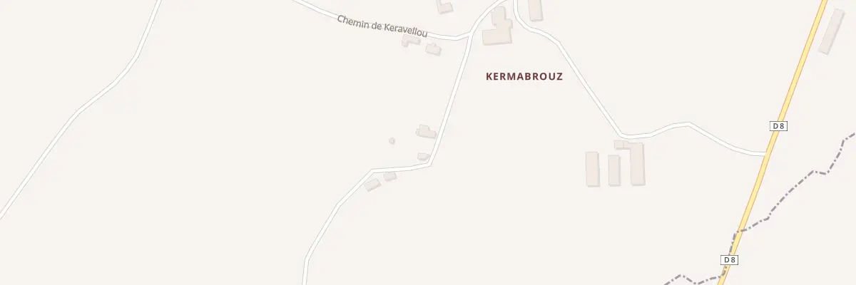 Plan du 1 Kermabrouz à Coadout