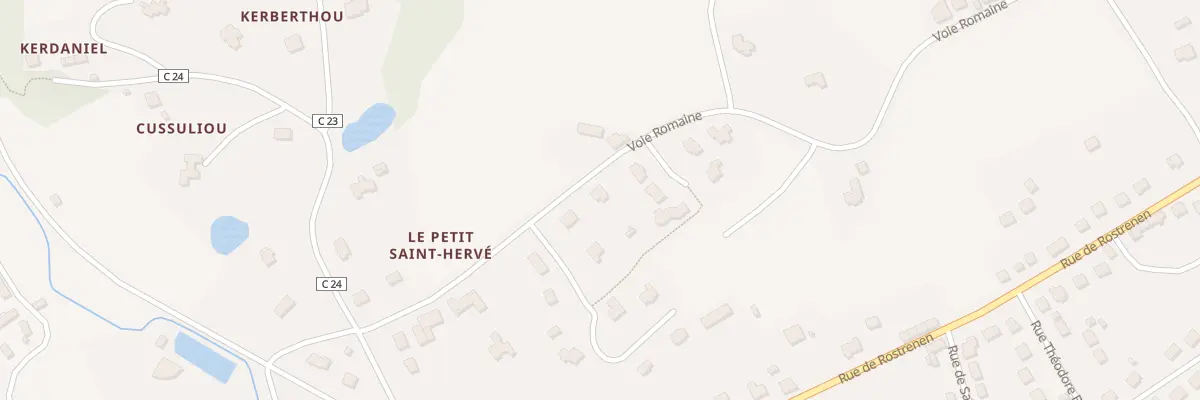 Plan du 1A Voie Romaine à Saint-Nicolas-du-Pélem