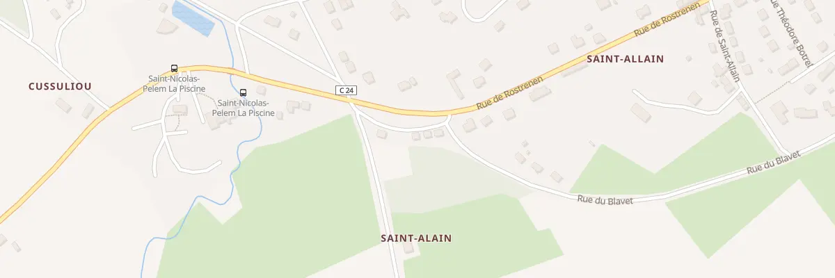 Plan du 57 Rue de Rostrenen à Saint-Nicolas-du-Pélem