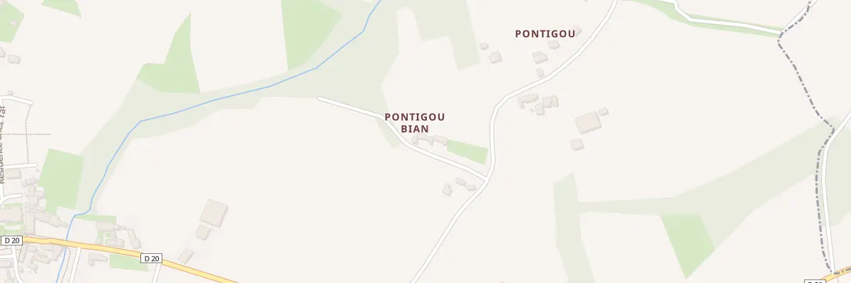 Plan du 7 Pontigou à Kerbors