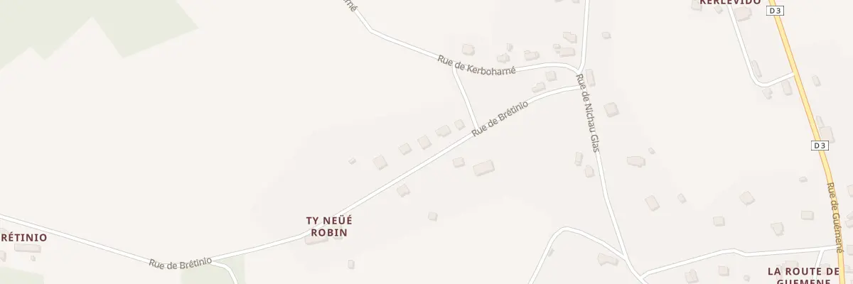 Plan du 6332 Rue de Bretinio à Bubry