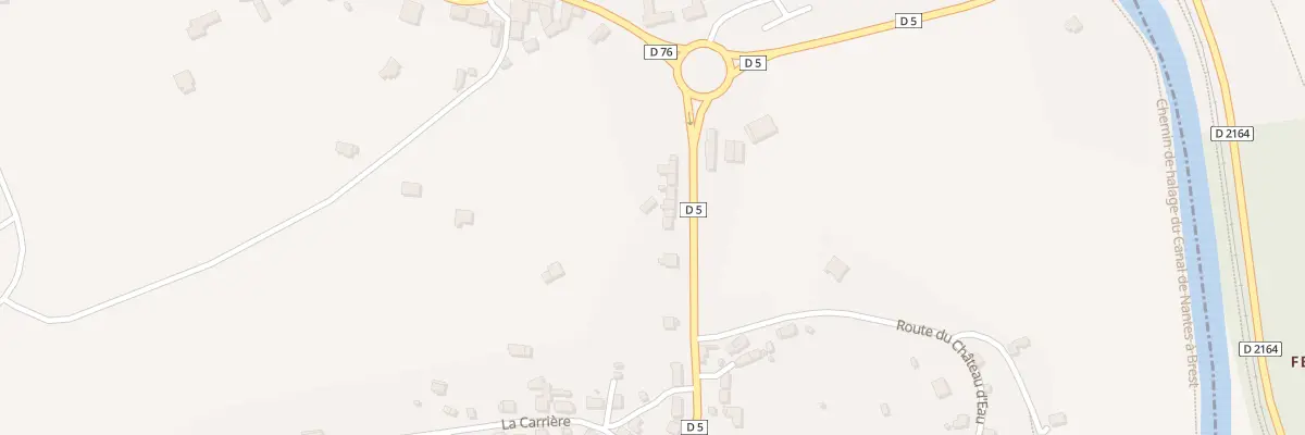 Plan du 12 Rte de Pontivy à Plélauff