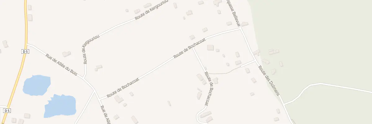 Plan du 12 Rte de Bochacoat à Plélauff