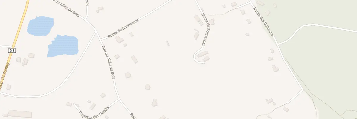Plan du 6 Rte de Bochacoat à Plélauff