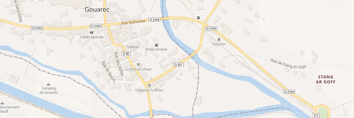 Plan du 5 Rue de la Gare à Gouarec