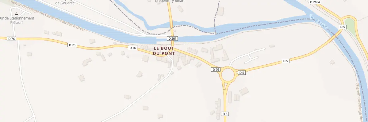 Plan du 14 Le Bout du Pont à Plélauff