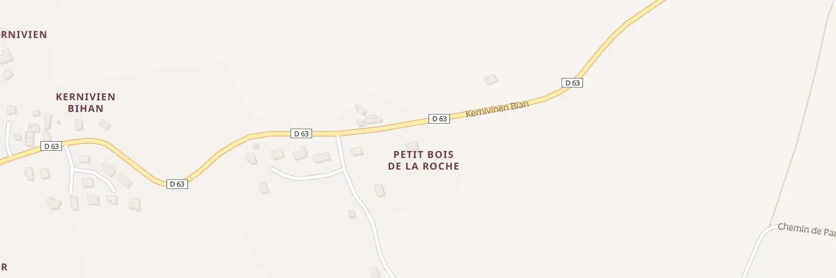 Plan du 20 Petit Bois de La Roche à Coadout