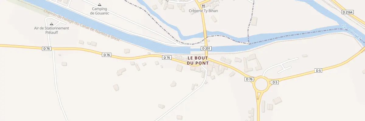 Plan du 24 Le Bout du Pont à Plélauff