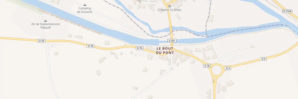 Plan du 28 Le Bout du Pont à Plélauff