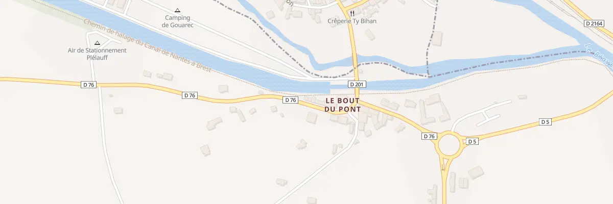 Plan du 30 Le Bout du Pont à Plélauff