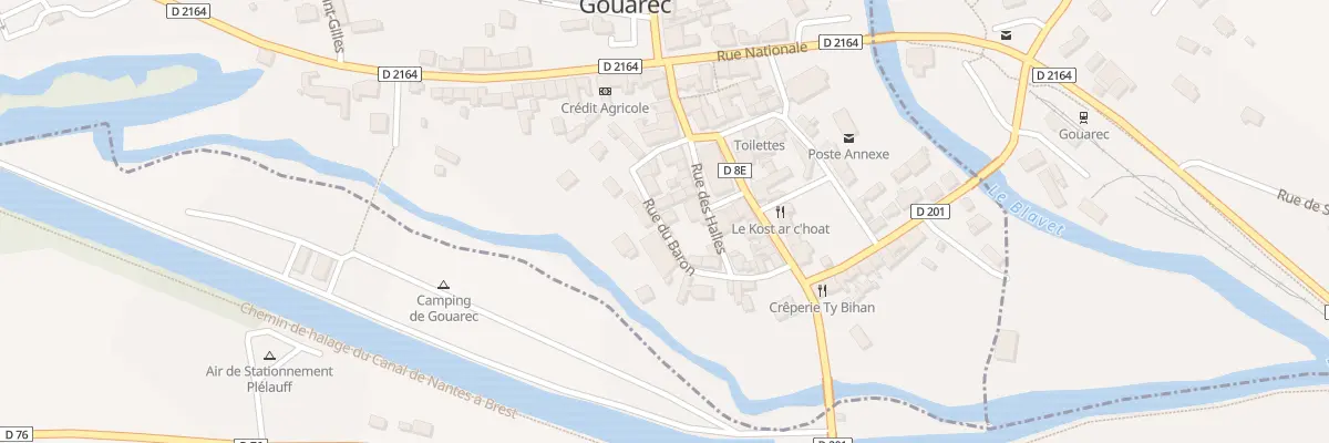 Plan du 7 Rue du Baron à Gouarec