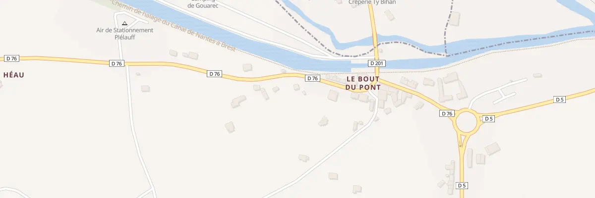 Plan du 23 Le Bout du Pont à Plélauff