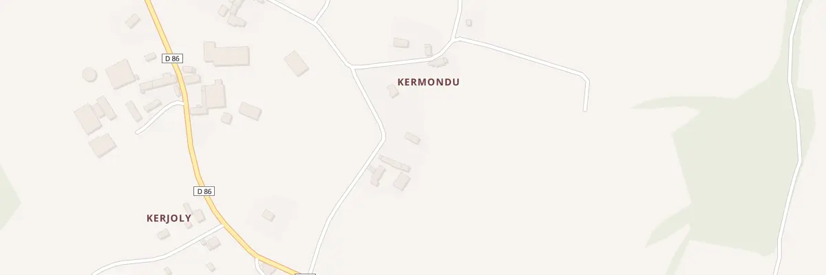 Plan du 2 Kermondu à Plouëc-du-Trieux