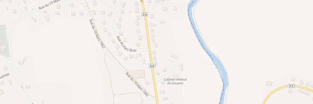 Plan du 18 Rte de Plounevez à Gouarec