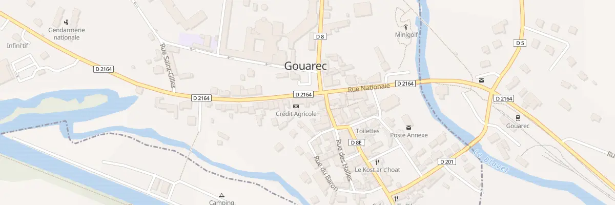 Plan du 3 Rue du Moulin à Gouarec
