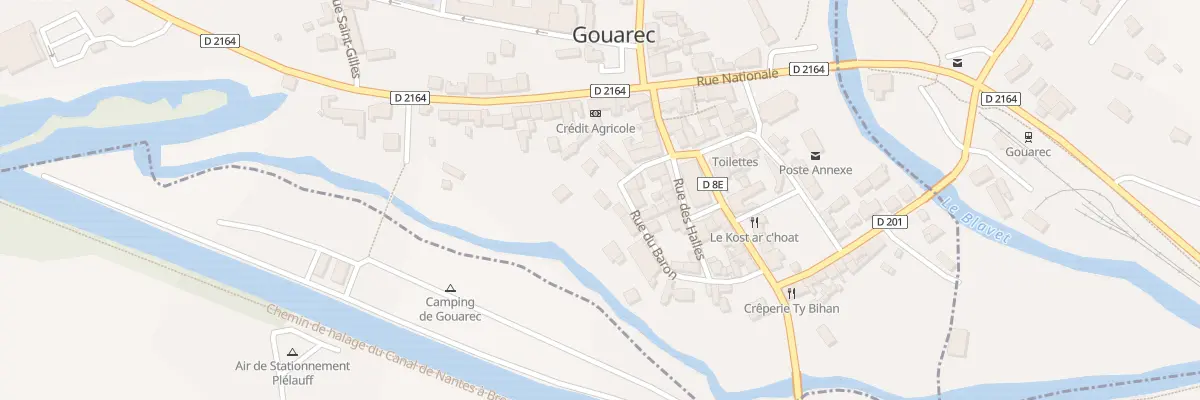Plan du 12 Rue du Baron à Gouarec
