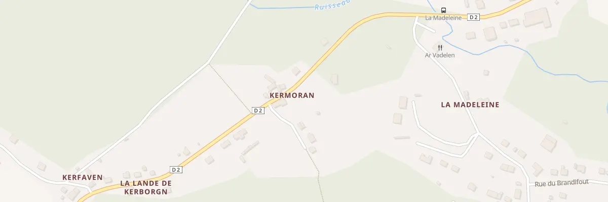 Plan du 5936 Rue de Kermoran à Bubry