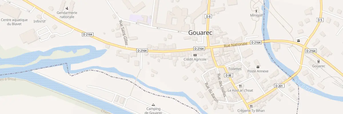 Plan du 19 Rue du Moulin à Gouarec