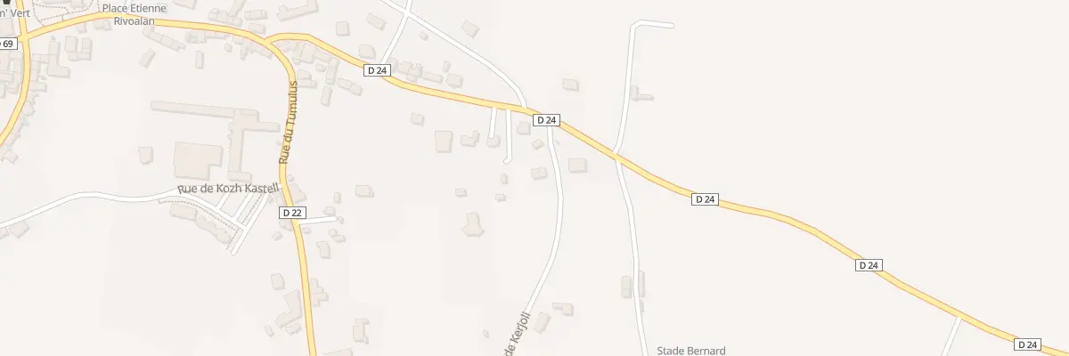 Plan du 2 Rue de Kerjoly à Bourbriac