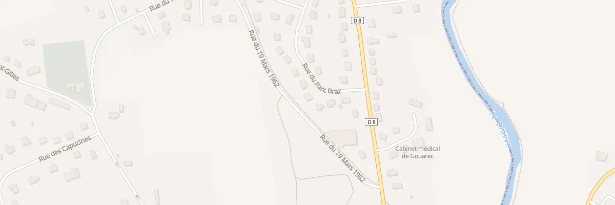 Plan du 7 Rue du Parc Braz à Gouarec