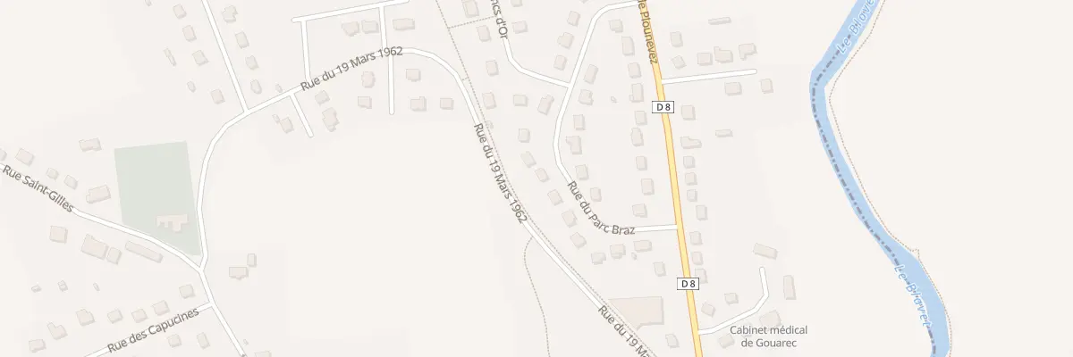 Plan du 13 Rue du Parc Braz à Gouarec