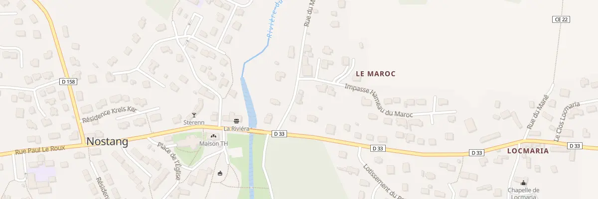 Plan du 3 Rue du Maroc à Nostang