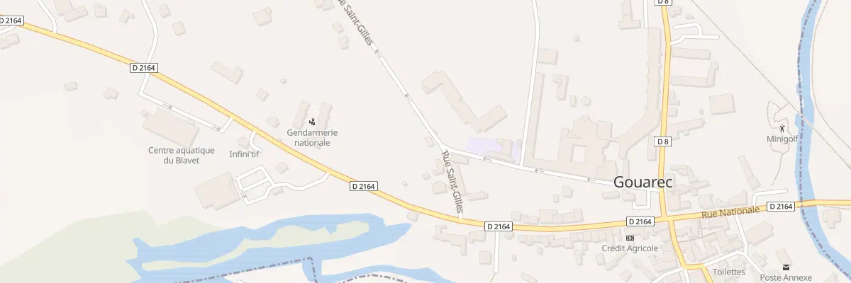 Plan du 7 Rue St Gilles à Gouarec