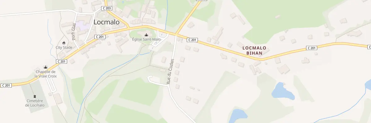 Plan du 4 Rue du Cozlen à Locmalo