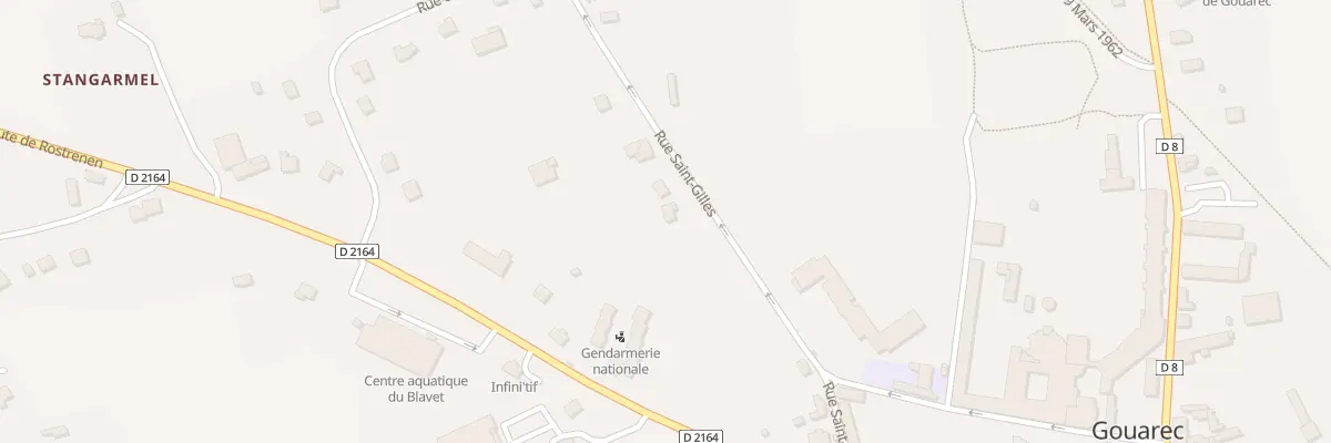 Plan du 9 Rue St Gilles à Gouarec
