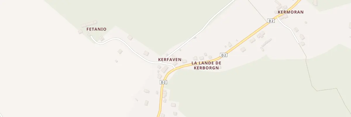 Plan de la Rue de Fetanio à Bubry