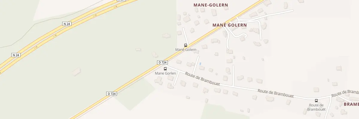 Plan du 1 Rte de Brambouet à Languidic
