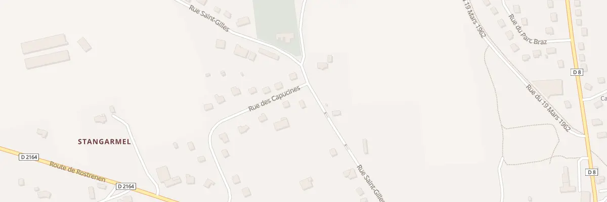 Plan du 19 Rue St Gilles à Gouarec