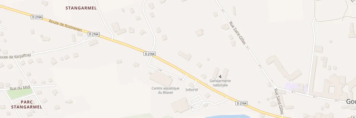 Plan du 6B Rte de Rostrenen à Gouarec