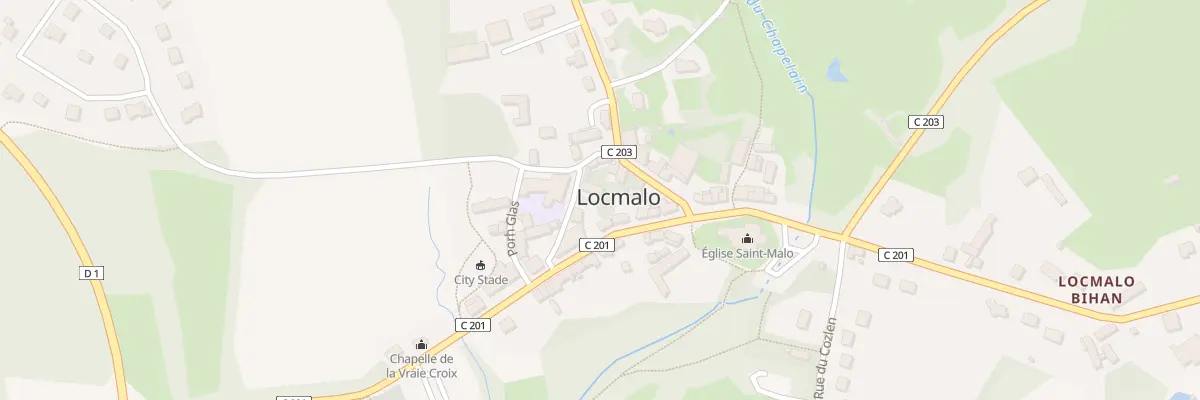 Plan du 3 Rue de Porharch à Locmalo