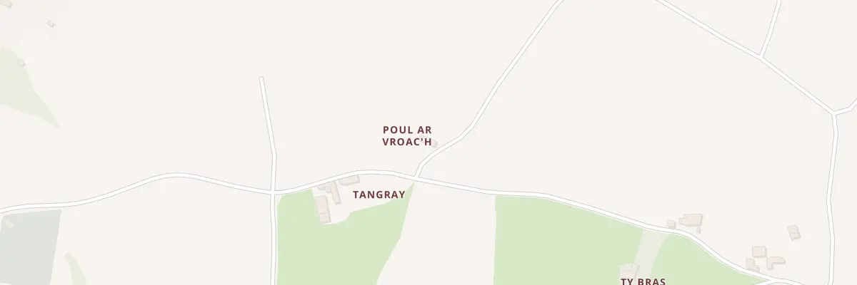 Plan du 3 Poul Ar Vroach à Trédarzec