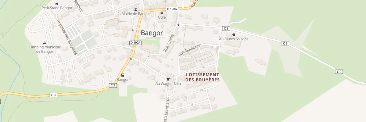 Plan du 16 Rue Goulphar à Bangor