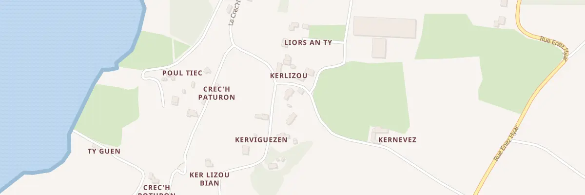 Plan du 7 Ker Lizou à Kerbors