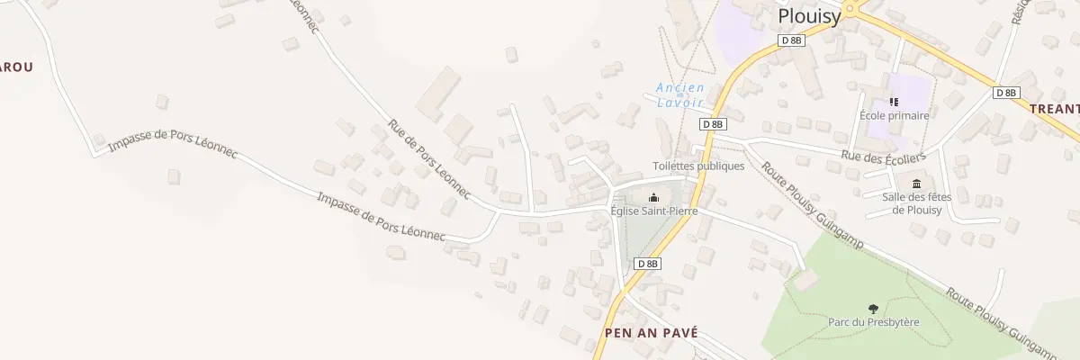 Plan du 12 Rue de l’Eglise à Plouisy