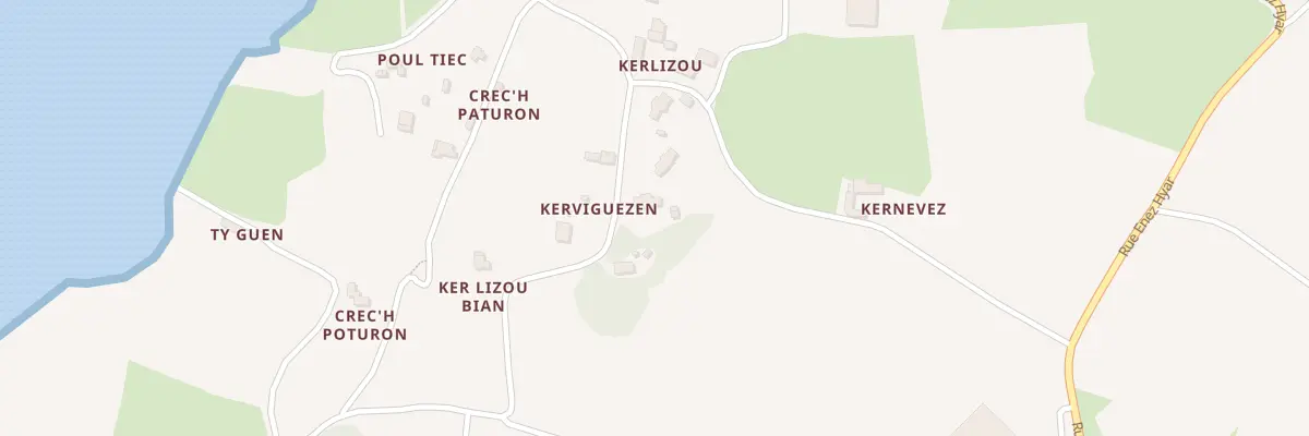 Plan du 11 Ker Lizou à Kerbors