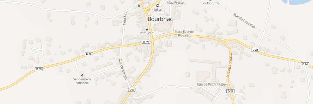 Plan du 3 Rue de Gwas Ar Mogn à Bourbriac
