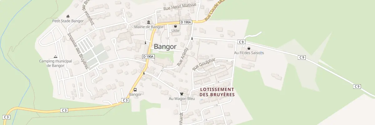 Plan du 15 Rue Arletty à Bangor