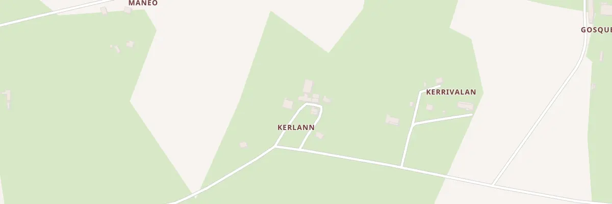 Plan du 5681 Kerlann à Bubry