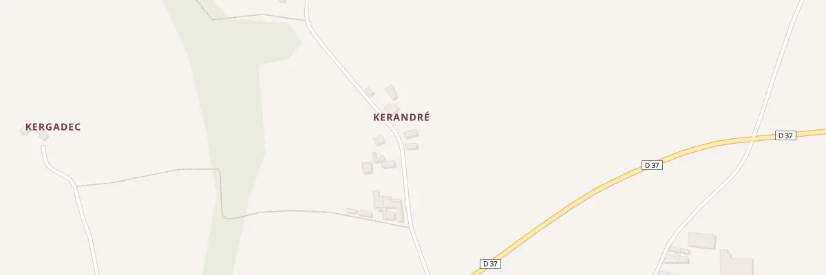 Plan du 3 Kerandré à Ploëzal
