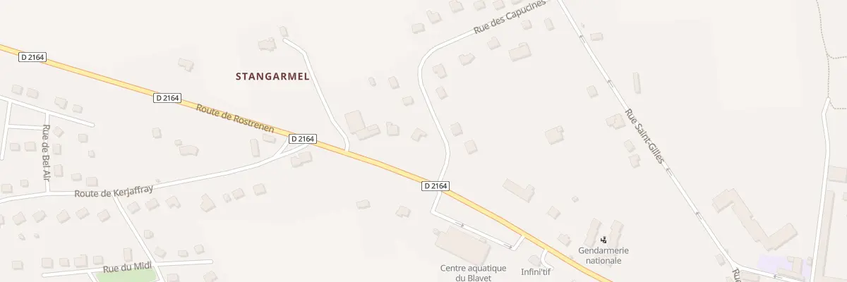 Plan du 1 Rue des Capucines à Gouarec