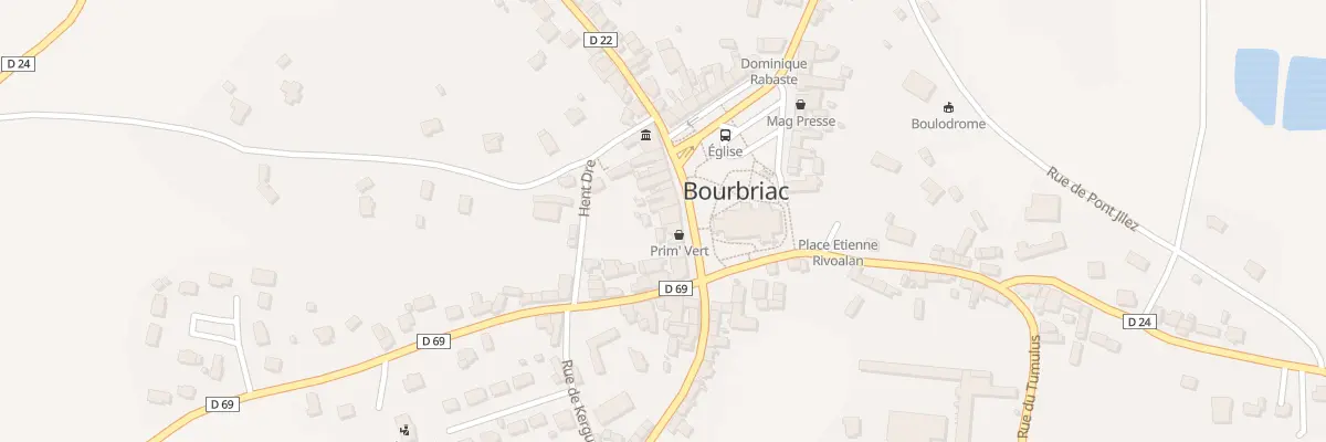 Plan du 4 Pl du Centre à Bourbriac