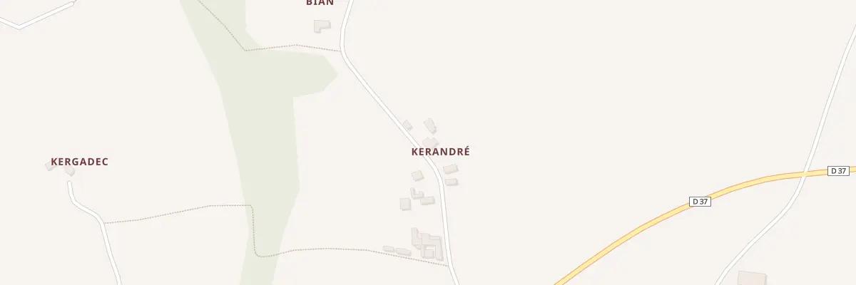 Plan du 4 Kerandré à Ploëzal