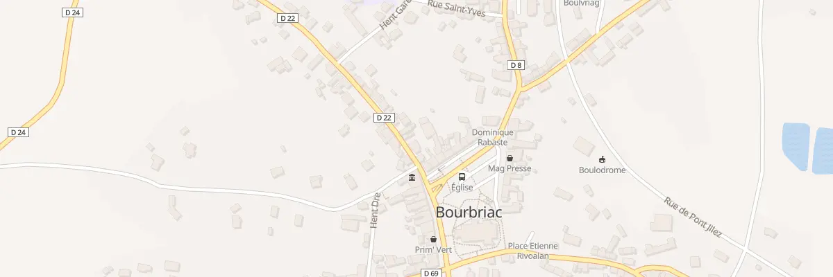 Plan du 6 Rue du Télégraphe à Bourbriac