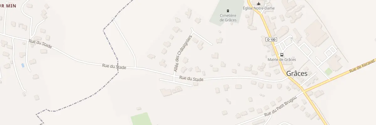 Plan du 4 All des Chataigniers à Grâces