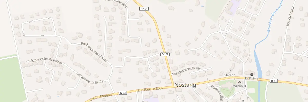 Plan du 1 Rue des Maraîchers à Nostang